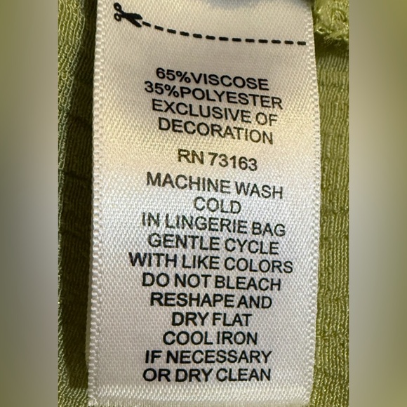 Melissa Paige Light Green Tank Top-Size M - Picture 7 of 9